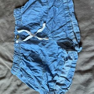 urban heritage fake jean shorts